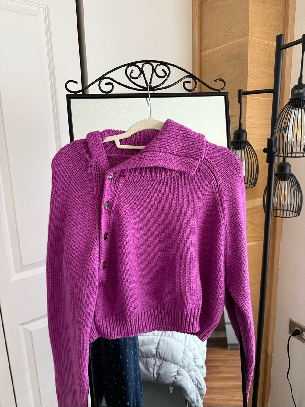 Zara asymmetrical neckline knit sweater Zara Size S newer worn